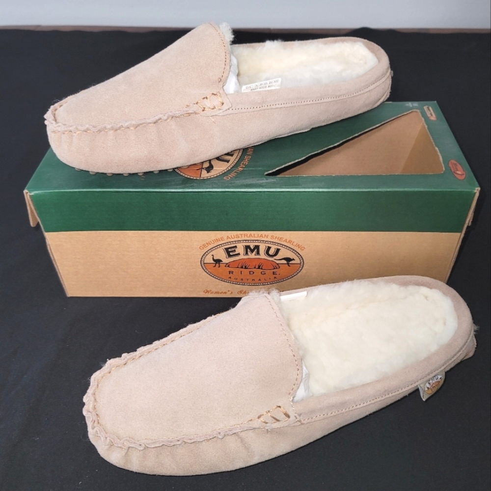 Suede and Shearling slippers Sz 10 🇦🇺